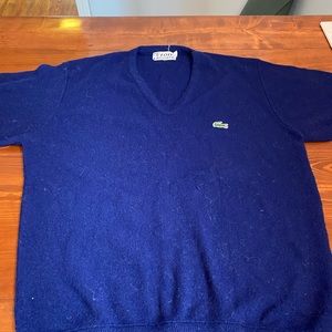 Navy blue vintage Izod Lacoste sweater.
